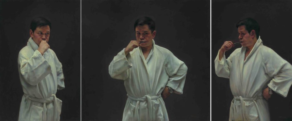 Midnight, oil on canvas 150×100cm,150×160cm,150×100cm, 2015
